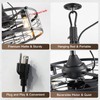 AHAWILL 20" Gazebo Fan with Light,Plug and Play,Outdoor Hanging Fan
