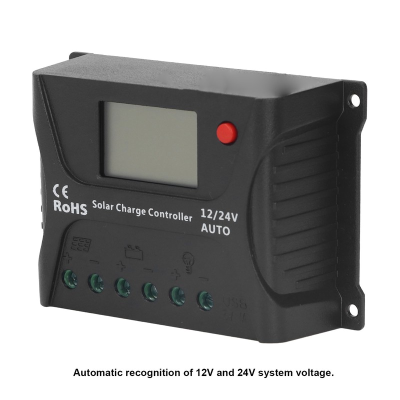 Solar Charge Controller PWM Discharge Control LED Display with USB