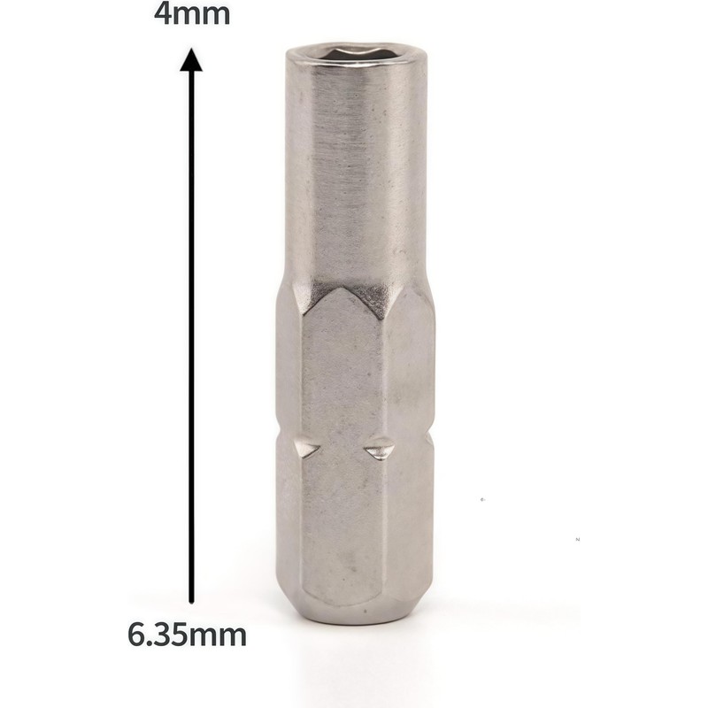Alriedy Pack of 2 6.35 mm to 4 mm Hex