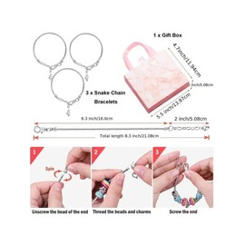 DIY Jewelry Making Kit, 66pcs Unicorn & Mermaid Charm Beaded Bracelet, Jewelry Making Kit Great Idea Gift, Creative Craft Materials, Valentine's Day Gift:_Multicolor_one size