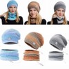 2Pcs Heated Hat Scarf Set USB Heat Winter Tie Dye