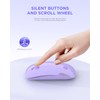 RAPIQUE - mouse inalámbrico Bluetooth, morado, 1600 DPI, larga vida