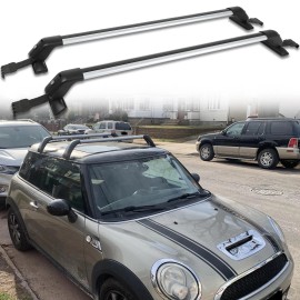 KEEPDSGN For Mini Cooper Roof Rack Crossbars Luggage Kayak Cargo Carrier Aluminum +Lock