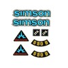 Simson S50 B Blue Ifa Electronic Retro Sticker Set