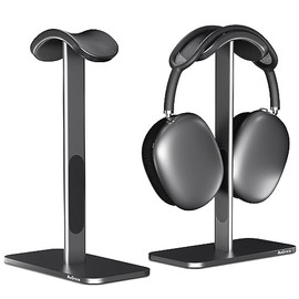 Soporte para auriculares de Airpods Max con modo de reposo, soporte de aluminio para auriculares con base antideslizante y almohadilla protectora de cuero para almacenamiento/exhibición de