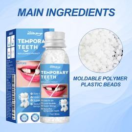 Temporary Tooth Filling Repair Kit, Malleable Tooth Filling Repair Kit, Tooth Repair Kit, Teeth Repair Beads, Tooth Repair Kit Filling for Fake Teeth