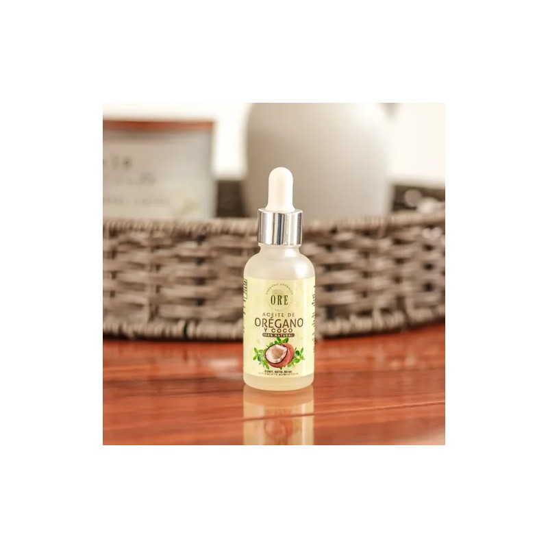 Aceite De Orégano Y Coco 30 Ml, Perlitas Mielorégano 100