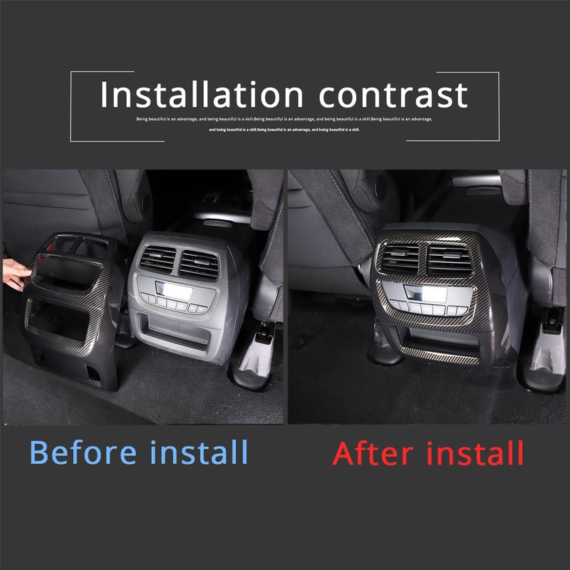 HIRUFAIT Rear Air Vent Outlet Frame Trim for Honda Pilot