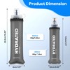 WEMEET 2Pack Soft Flask, 8.5oz Collapsible Soft Water Bottle, 250ml