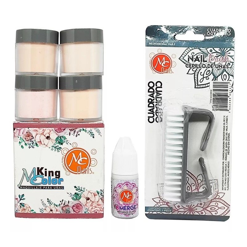 Mc Nails Mega Kit Profesional Para Uñas Acrílicas Mc Nails