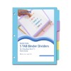 10Pcs/2 Set 5 Tab Dividers Clear Plastic Binder Dividers with