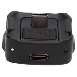 Sports Camera Charging Adapter Base Portable Type C Charging Dock with 1/4 Screw Hole for Osmo Pocket 3 Black