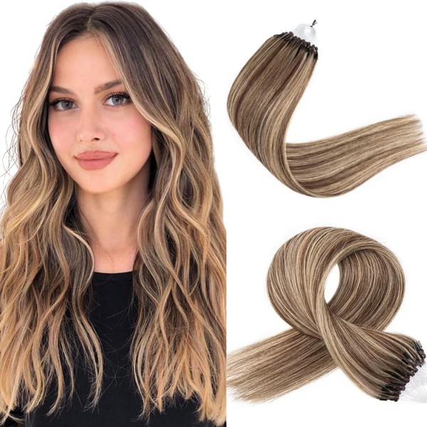 Micro Loop Hair 0.5g/s 100s Straight Human Hair Extensions Easy