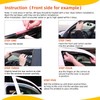 PLDDE in-Channel Rain Guards Compatible with 2001-2005 Sport Trac 1997-2001