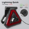 Agrieyes USB-C Rechargeable Emergency Triangle Lights, Portable Flashing LED Warning