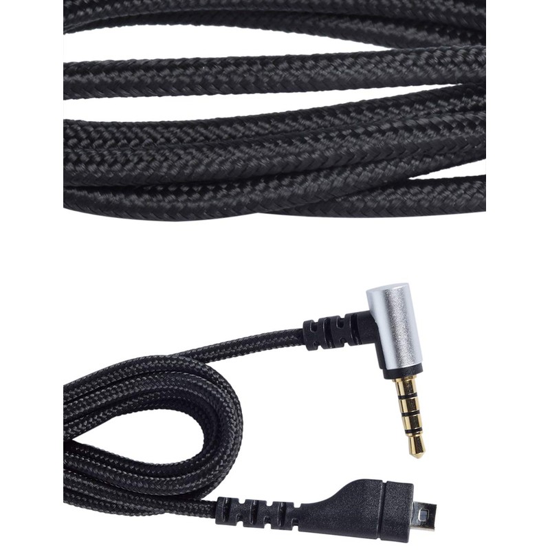 FBBULES 1.2m/2m Replacement Audio Cable Black Replacement Cable Arctis Pro