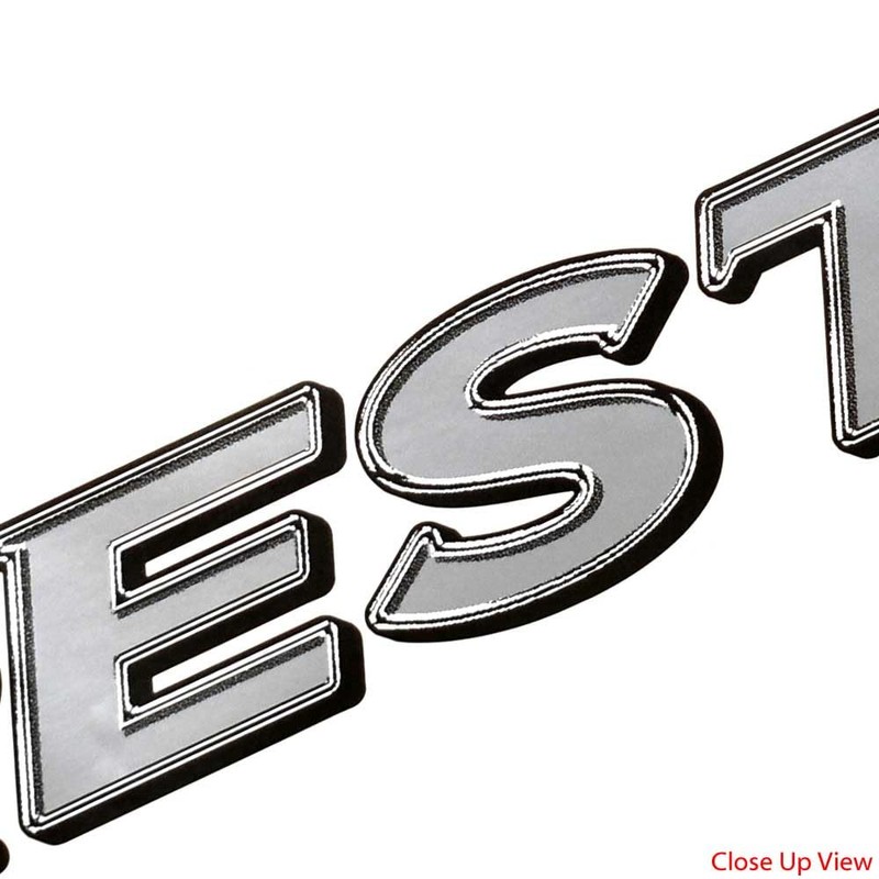 Crestliner Boat Logo Decal 2099273 | Silver Black Sticker