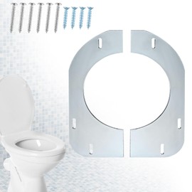 Gisafai Toilet Flange Support Plate Closet Flange Floor Repair Ring Bracket Extender Kit Offset Toilet Repair Kit, 5.59 x 5.28 Inches Inner Diameter, 1mm Thickness(Galvanized Steel)