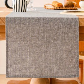 ViaElayu Table Runner Grey Spring Modern Table Runner Washable Table Decoration Country House Style Table Runner Kitchen Table Decoration Party Birthday Wedding Decor 40 x 180 cm