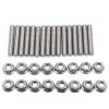 CENPEK 16Pcs stainless exhaust manifold stud kit 2 manifolds for