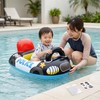 浮き輪 ベビー 子供用 幼児 ベビーウキワ フロート座付き足入れ型 車のデザイン ハンドル付き 可愛い キッズ浮輪