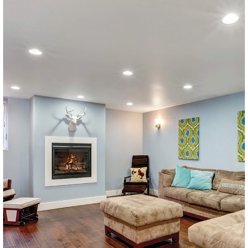 Topaz Round 6 Inch LED Recessed Retrofit Downlight, 8 W,