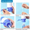 2-Pack 5 Gallon Water Pump, Manual Water Jug Dispenser Hand