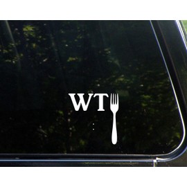 Sweet Tea Decals What The Fork - 3 3/4"x 4" - Vinyl Die Cut Decal/Bumper Sticker for Windows, Trucks, Cars, Laptops, Macbooks, Etc.