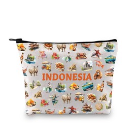 Indonesia Lover Gift Indonesia Landmarks Indonesia City Cosmetic Bag Indonesian Culture Indonesia Travel (Indonesia)