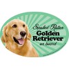 Prismatix Decal Golden Retriever Car Magnets: Spoiled Rotten Golden Retriever