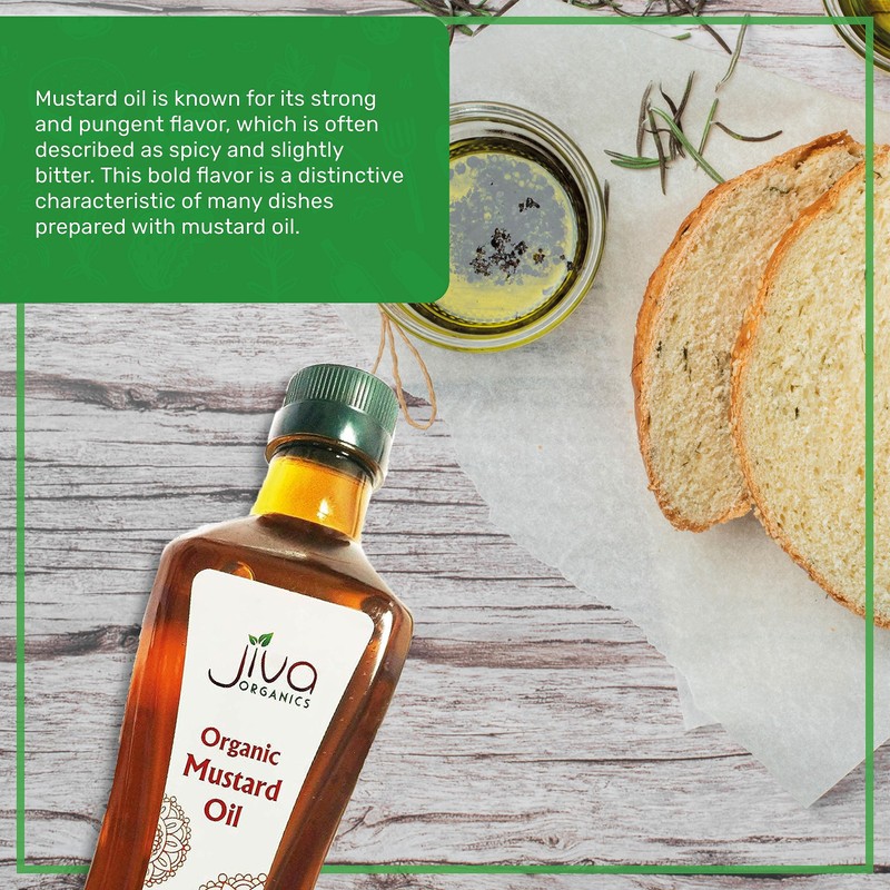 Jiva Organics Organic Mustard Oil 1 Liter Bottle (33.8 Ounce)