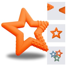 TalkTools Sensory Teeny Teether Star - Alternativa a la succión del pulgar y los chupetes, mejora la conciencia del motor oral, perfecto para niños con necesidades sensoriales, ayudas para el