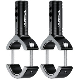 VAZESWIN 2PCS Aluminium Alloy Light Bar Mounts, Sturdy CNC Machined Fog Light Mounts for Motorcycle ATV UTV, Horizontal & Vertical Adjustable Tube Clamp Mounting Brackets for 1.38"-2.44" Roll Cage