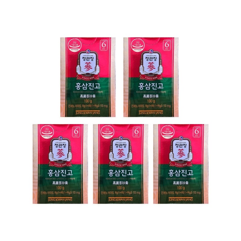 Jeonggwanjang Hongsam Jingo 100g x 5 bottles + included ()