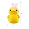 Way To Celebrate 9" Duck With Bunny Ears Plush Stuffed