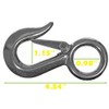 Rope & Cord Spring-Loaded Rigid Eye Safety Hook – Utility,