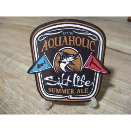 Salt Life Decal - 2.5" Surface Mount Vinyl Sticker - Aquaholic Summer Ale SAD980