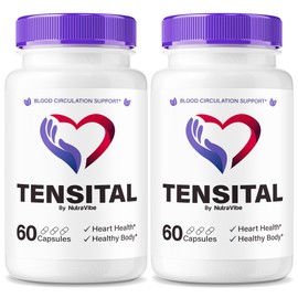 NutraVibe (2 Pack) Tensital Capsules – Premium Tencital with Natural Formula to Support Stable, Balanced Levels & Healthy Circulation | Tensitel Easy-to-Take Pills for Daily Energy (120 Capsules)