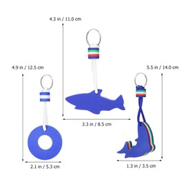 Floating Key Ring, Pack of 3 Floating Boat Keychain, Surf Pendant, Key Chain, Sea Accessories for Boating, Fishing, Sailing, Sports or Key Bags, Marine Boat Fishing Sailing