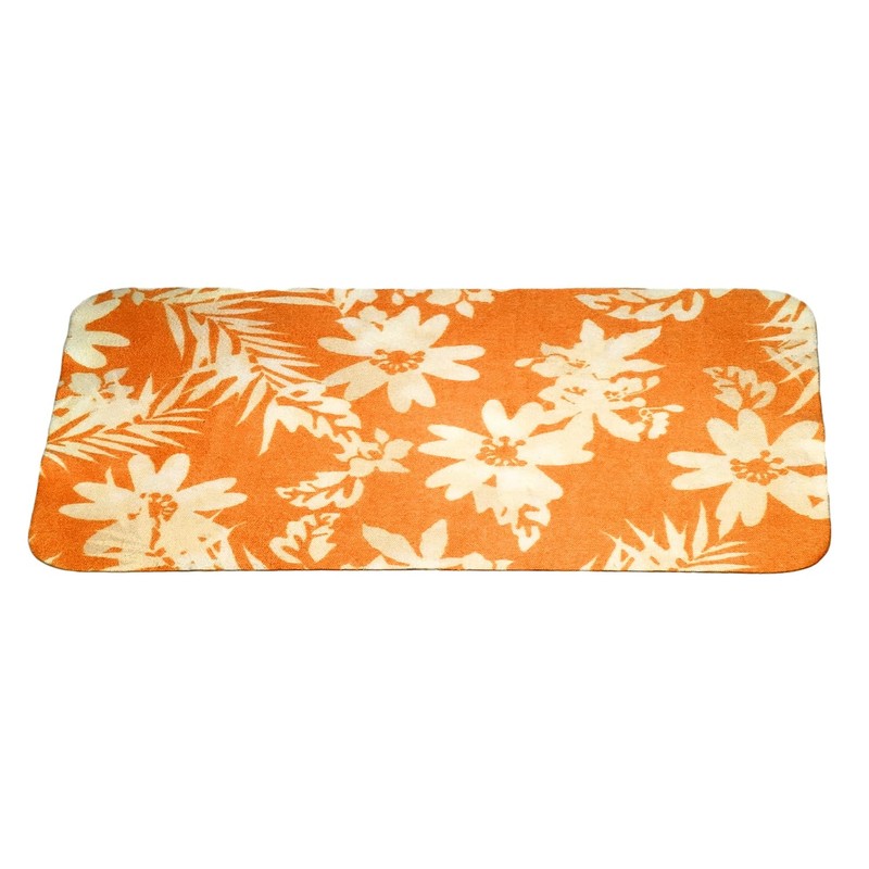 Calabria Japan Tropical Floral Microfiber Eyeglass Cleaning Cloth Orange 6