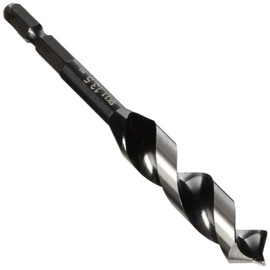 Star-M Anti-Burr F-Type Short Drill Bit, Hexagonal Shaft for Carpentry