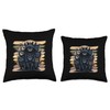 Nad-Cat Funny Black Cat Gang Gangster Style Throw Pillow, 18x18,