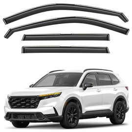 Window Deflectors Smoke Tinted in-Channel Side Window Vent Visor Deflectors Rain Guards Compatible with Honda CR-V (CRV) 2023-2026 - 4pcs. GW0816