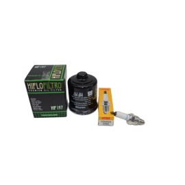JSI Maxima Oil Kit Oil Change Kit Polaris Phoenix 200 Oil Filter Spark Plug CR6HSA (2005-2014)