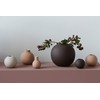 Cooee Design Ball Vase Ceramic Coffee 8cm