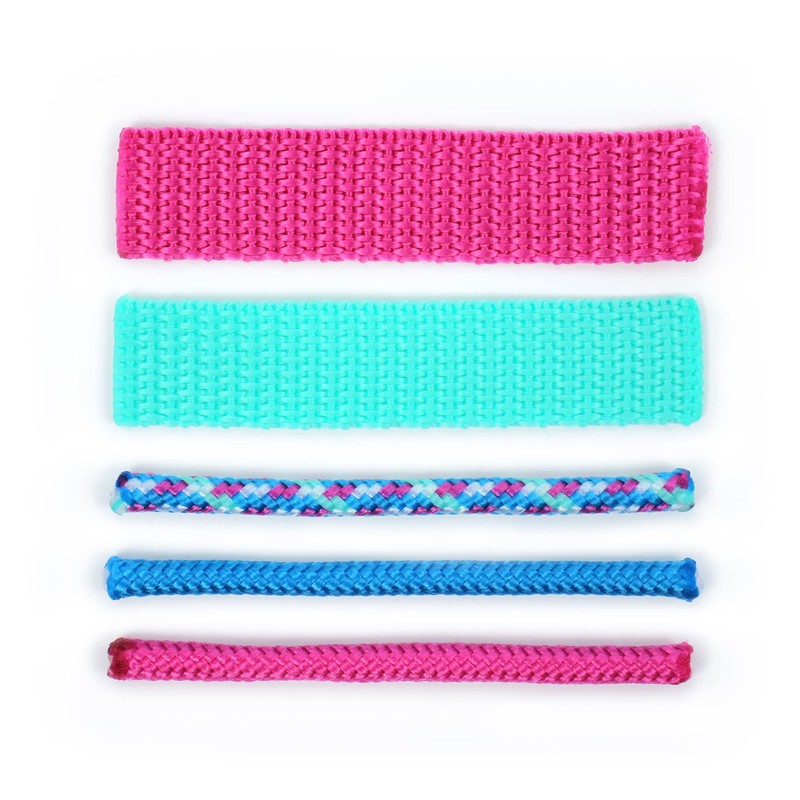 Hobby Horse Headcollar Material Set Aqua / Pink (Instructions Sold