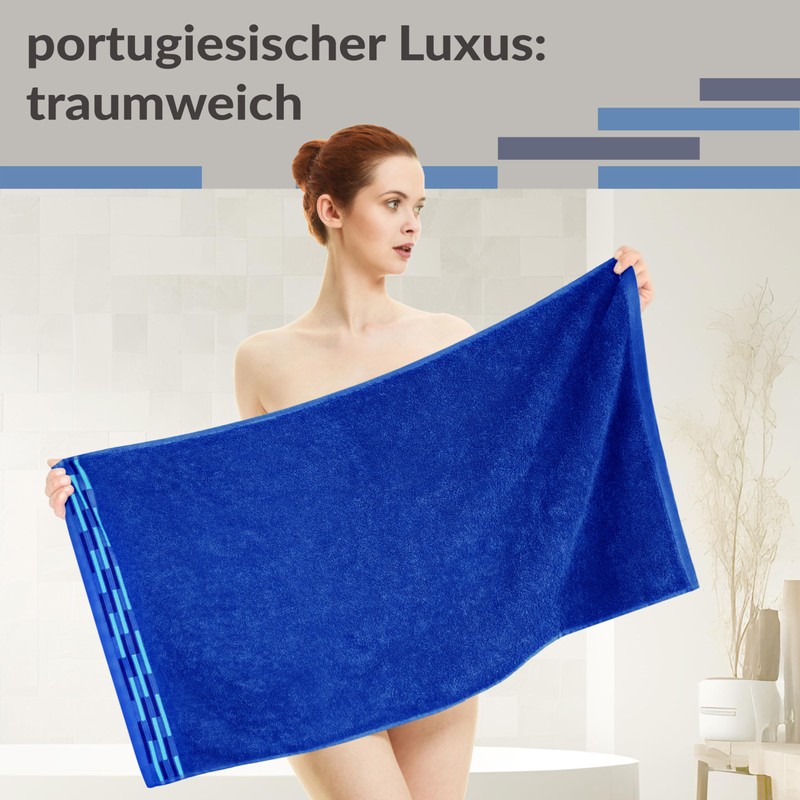 Lashuma Towel Set 50 x 100 cm Blue - Aquamarine,