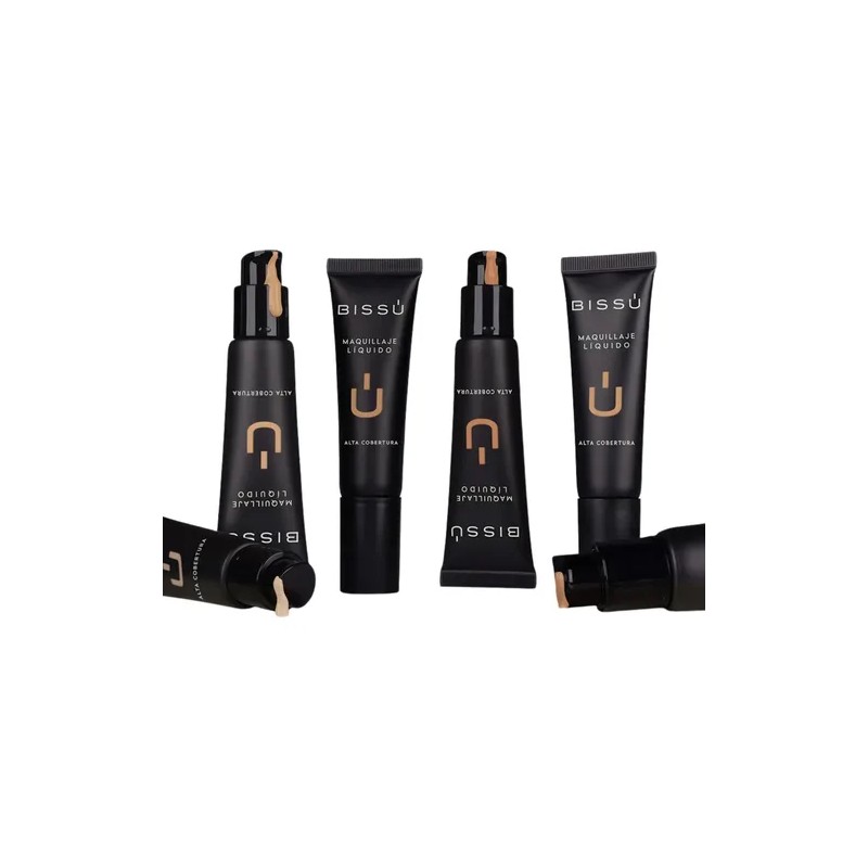 Maquillaje Líquido Alta Cobetura Bissú 24 Hrs