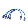 sourcing map 2Pcs Female to 2 Male RCA Splitter Adapter