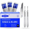 MuskalMed Pack of 100 Blades #15, Scalpel Blades for Knife